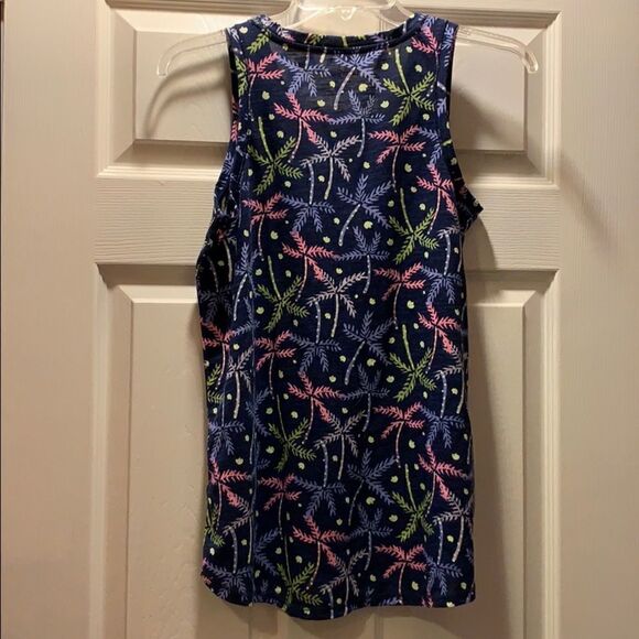 (5/$25) Cat & Jack Navy Tropical tank top - Picture 3 of 3